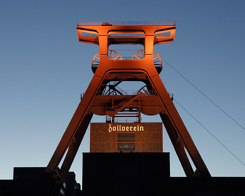 Fördergerüst Schacht 12 der Zeche Zollverein in Essen